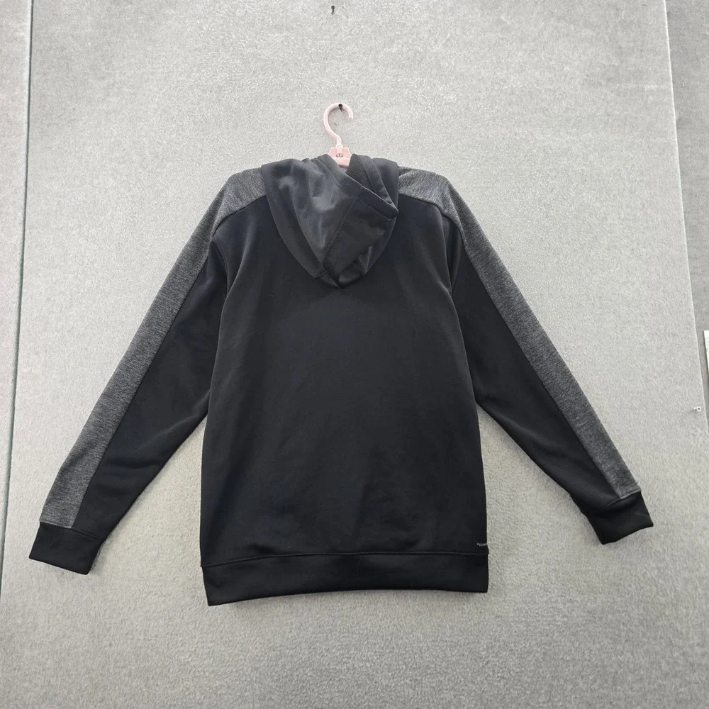 Adidas‎ Men Hoodie L Black Colorblock Fleece CF9226 Activewear Gorpcore Logo